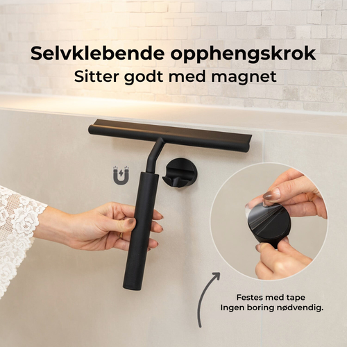 Uttrekkbar dusjskrape